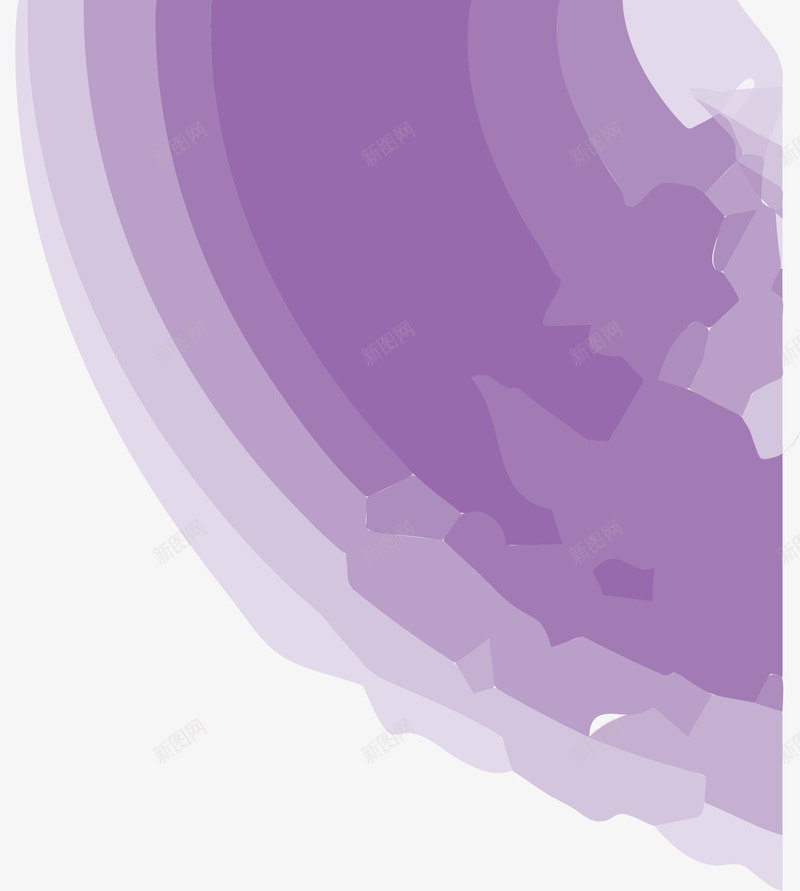 手绘紫色半圆png免抠素材_88icon https://88icon.com 免抠PNG 半圆 小清新 手绘 水彩 渐变 紫色