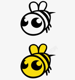 可爱的小蜜蜂素材