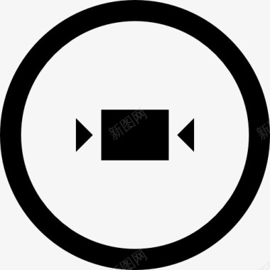 闪电符号合同水平符号在圆形界面按钮图标图标