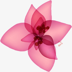 粉色花卉韩式手绘背景素材