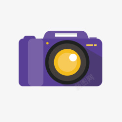 紫色相机素材