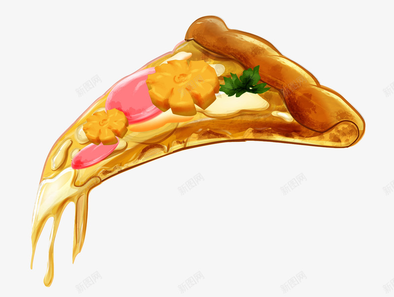 黄色美味披萨png免抠素材_88icon https://88icon.com 免抠PNG 披萨 简约 美味 装饰图案 西点 食物 餐饮 黄色