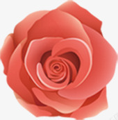 红色梦幻简约玫瑰装饰素材