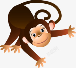 可爱猴子表情素材