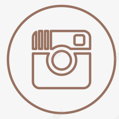 instagram界Instagram线媒体霓虹图标图标