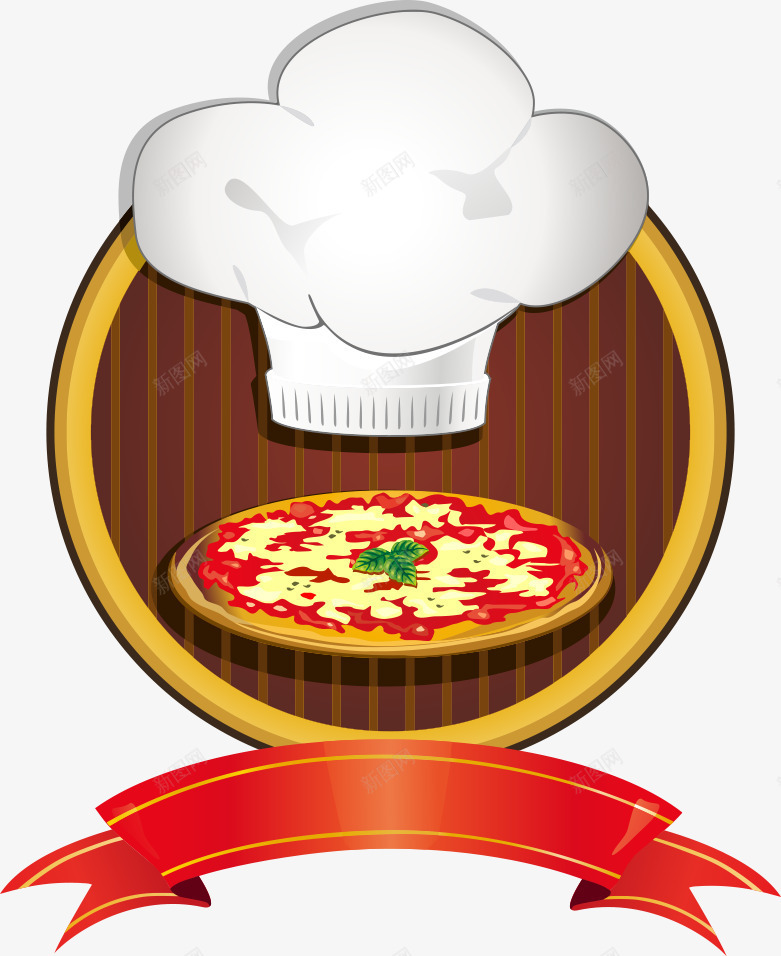披萨饼和厨师帽png免抠素材_88icon https://88icon.com 卡通厨师帽 卡通披萨饼 厨师帽 披萨饼 矢量厨师帽 矢量披萨饼
