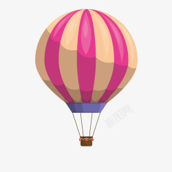 彩色圆弧热气球元素矢量图素材