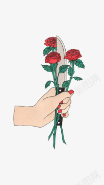 玫瑰玫瑰有刺图标图标