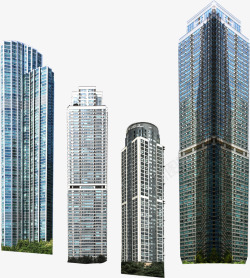 城市高楼平面素材