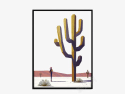 沙漠景观装饰画素材