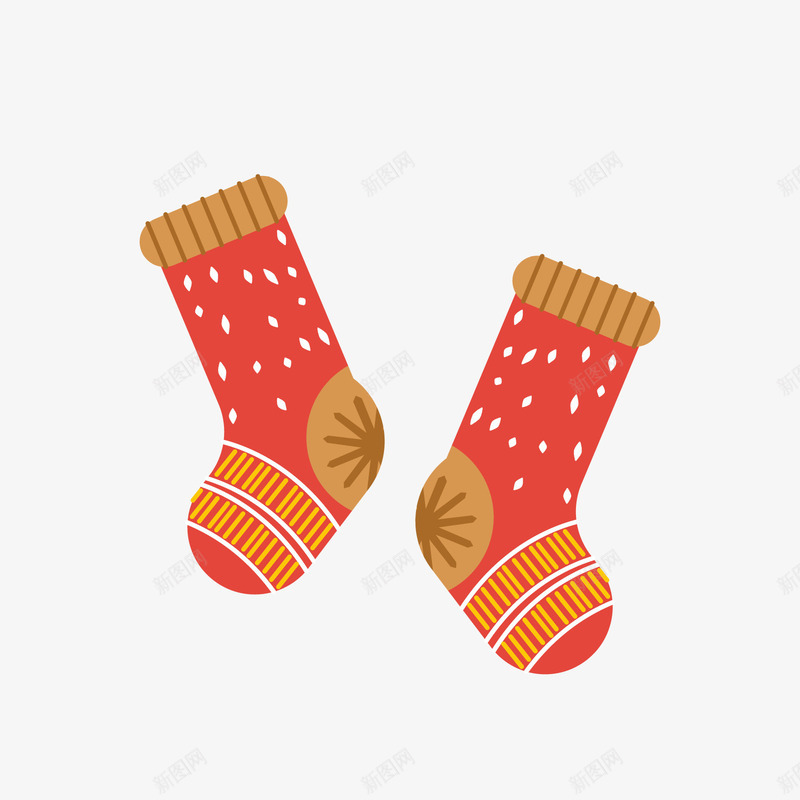 圣诞节红色袜子png免抠素材_88icon https://88icon.com 冬季袜子 卡通袜子 圣诞袜 红色袜子 背景装饰