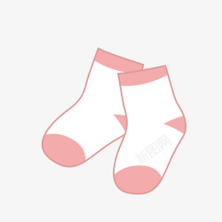 卡通粉色袜子素材
