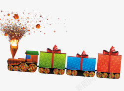 圣诞节小火车素材