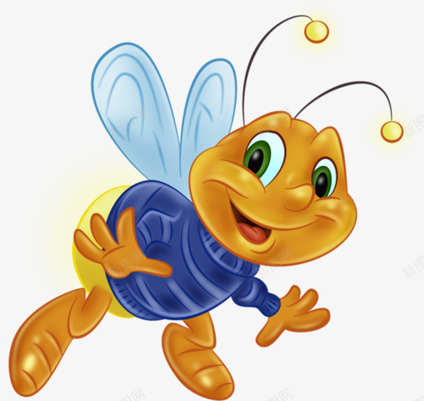 卡通可爱小蜜蜂png免抠素材_88icon https://88icon.com PNG素材 动物 卡通 可爱 小蜜蜂 黄色
