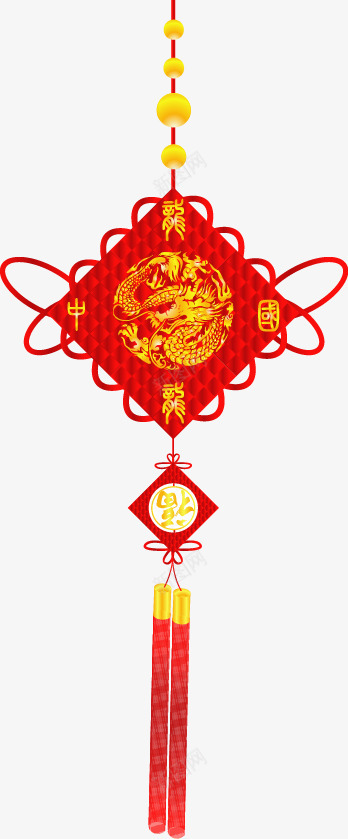 春节新年中国结艺术挂件png免抠素材_88icon https://88icon.com 中国 挂件 新年 春节 艺术