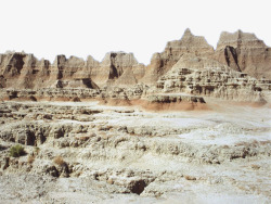沙漠怪石风景矢量图素材