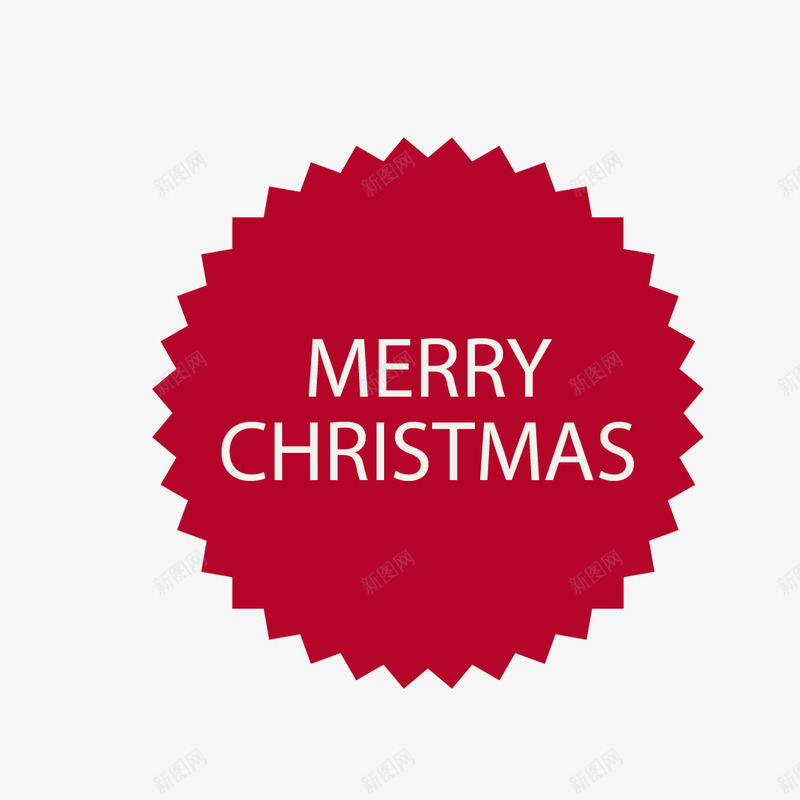 圣诞节快乐红色小标签png免抠素材_88icon https://88icon.com Christmas merry 商场促销用标签 圣诞节快乐 标签 红色
