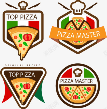 蓝莓披萨免抠素材披萨logo图标图标