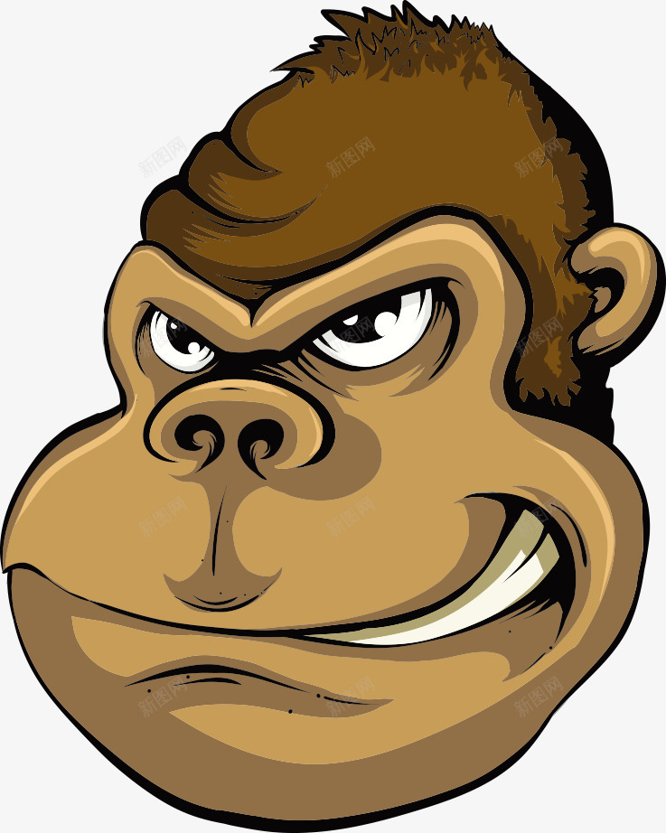 猴子插画png免抠素材_88icon https://88icon.com 动物 动物插画 卡通动物 猴子 猴子插画 矢量动物