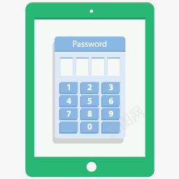 主机电脑平板电脑密码Flatepsicons图标图标