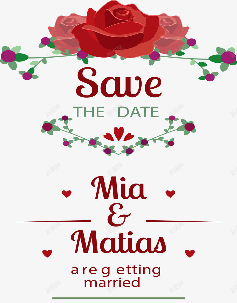 红玫瑰邀请函矢量图ai免抠素材_88icon https://88icon.com 婚礼请帖 玫瑰 玫瑰邀请函 矢量png 红玫瑰 邀请函 矢量图