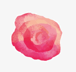 手绘一朵玫瑰花素材
