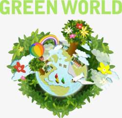 绿色生态世界素材