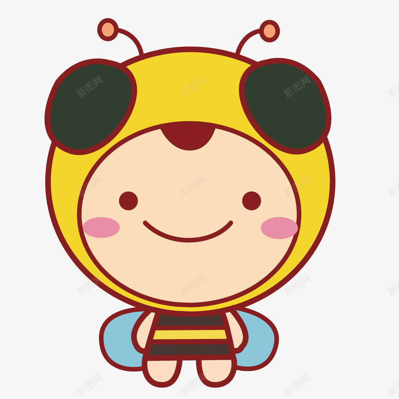 勤劳的小蜜蜂卡通人物png免抠素材_88icon https://88icon.com 卡通小蜜蜂 黄色