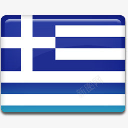 英国原装进口希腊国旗图标图标