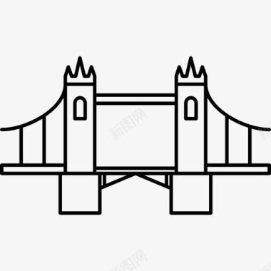 英国原装进口塔桥图标图标