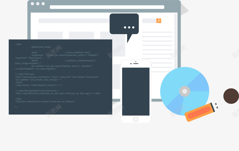 网页制作矢量图ai免抠素材_88icon https://88icon.com 刻录光盘 高清 矢量图