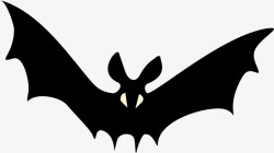 黑色恐怖蝙蝠素材