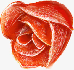 红色玫瑰边框花纹素材
