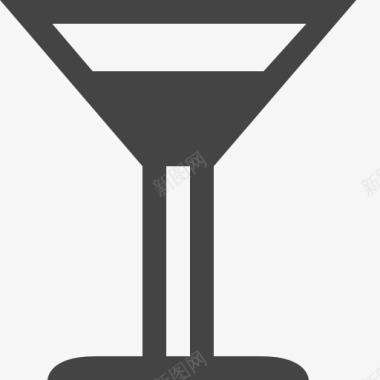 优雅女士CocktailGlass图标图标