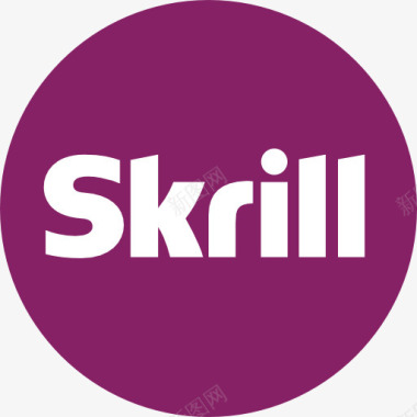 闪电符号Skrill图标图标