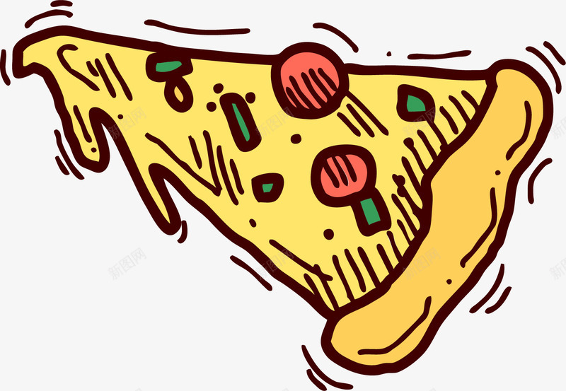 卡通手绘披萨快餐png免抠素材_88icon https://88icon.com 卡通 快餐食物 手绘 披萨 矢量图案 餐饮