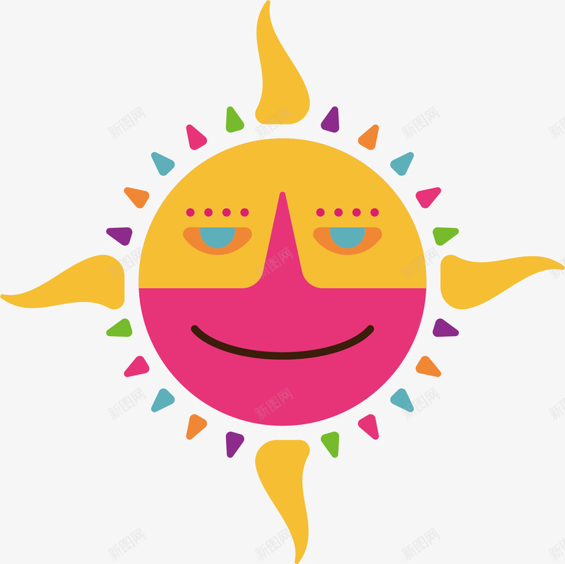抽象玫红太阳png免抠素材_88icon https://88icon.com 太阳 抽象 枚红色 矢量素材 耀眼