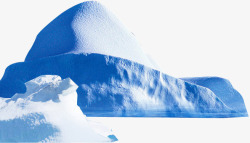 蓝色冰山雪山背景素材