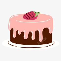 彩色圆弧蛋糕食物元素矢量图素材