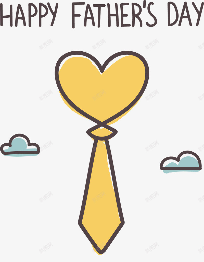 黄色爱心领带矢量图eps免抠素材_88icon https://88icon.com 爱心领带 父亲节 矢量素材 领带 黄色 矢量图