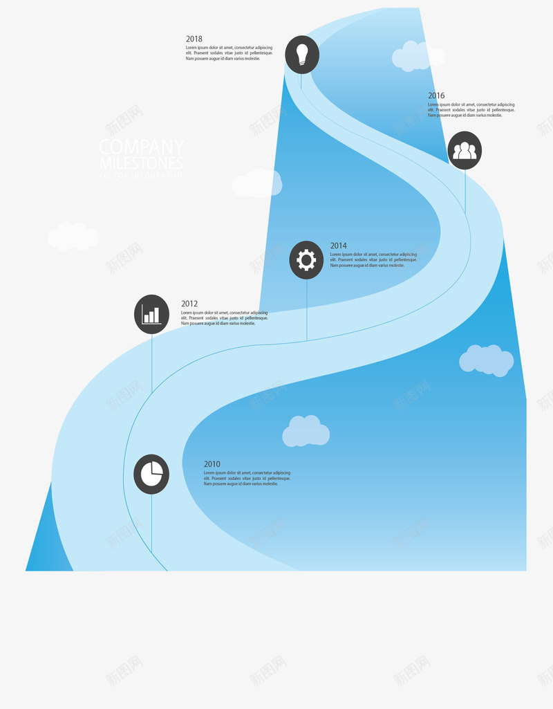 立体蓝色弯道时间轴矢量图ai免抠素材_88icon https://88icon.com 弯道 弯道图表 时间轴 步骤图表 矢量png 蓝色弯道 矢量图
