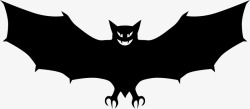 黑色卡通蝙蝠素材