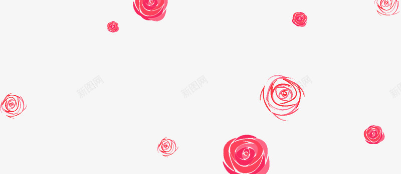 素描红色玫瑰花花朵png免抠素材_88icon https://88icon.com 玫瑰花 素描 红色 花朵
