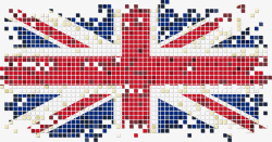 英国国旗像素点素材