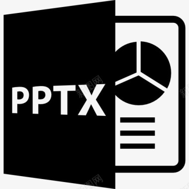 pptx文件格式pptx演示文件扩展名图标图标