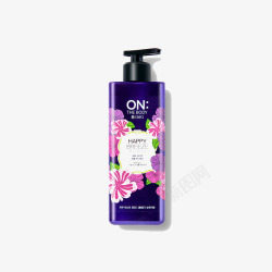 紫色优雅香水沐浴露素材