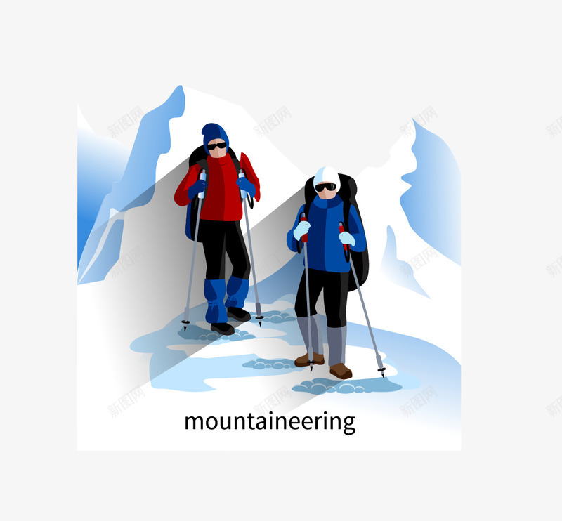 mountaineering矢量图eps免抠素材_88icon https://88icon.com mountaineering 山 爬山 矢量人物 雪山 矢量图