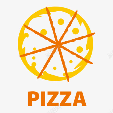 矢量披萨pizza披萨LOGO标志图标图标