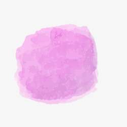 水彩紫色花瓣墨迹素材