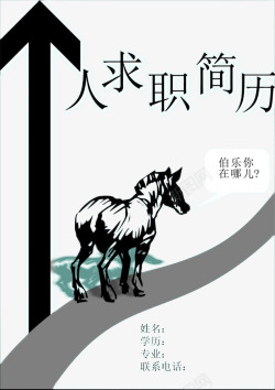 个人简历创意海报